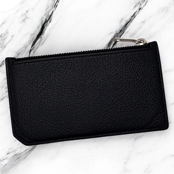 Saint Laurent Textured Black Card Holder - Picture 2 of 7
